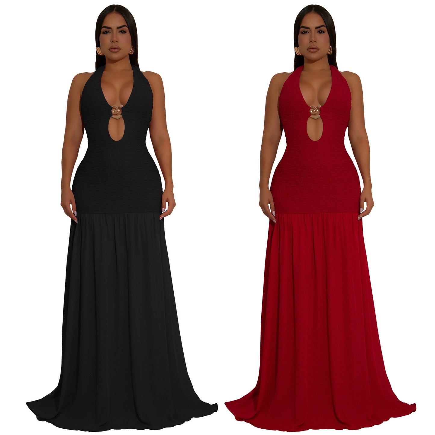 Fashion Sexy Cut-Out Halter Backless Dress for Women Style New Arrival
