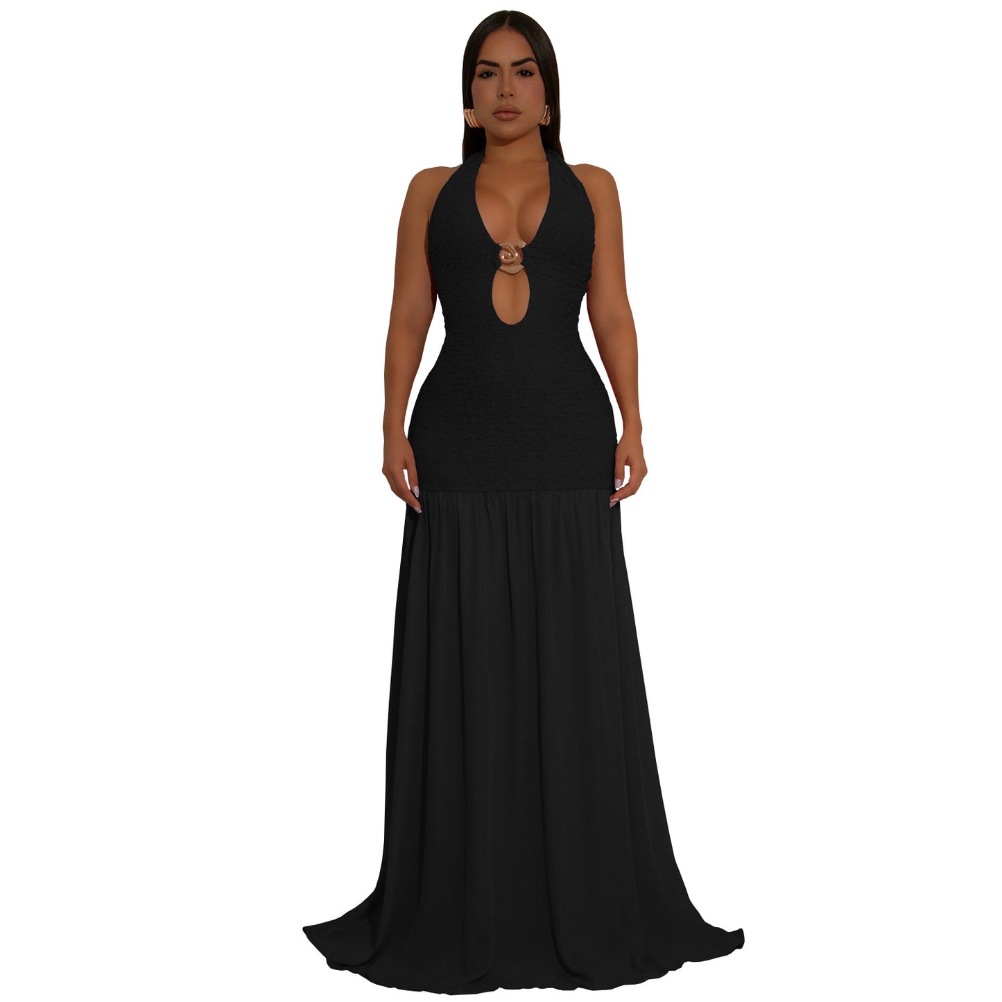 Fashion Sexy Cut-Out Halter Backless Dress for Women  Style New Arrival
