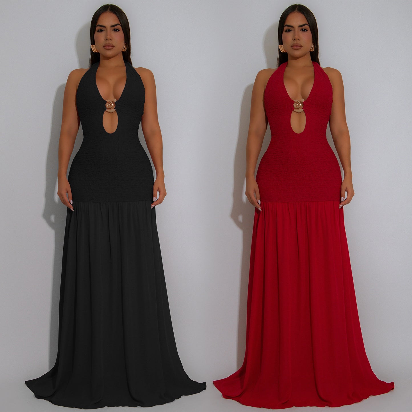 Fashion Sexy Cut-Out Halter Backless Dress for Women  Style New Arrival