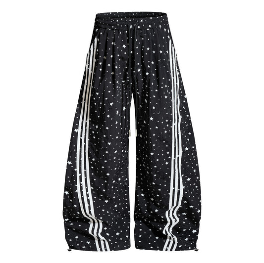 Copy of Starry Sky Three Bar Wide Leg Curved Knife Pants