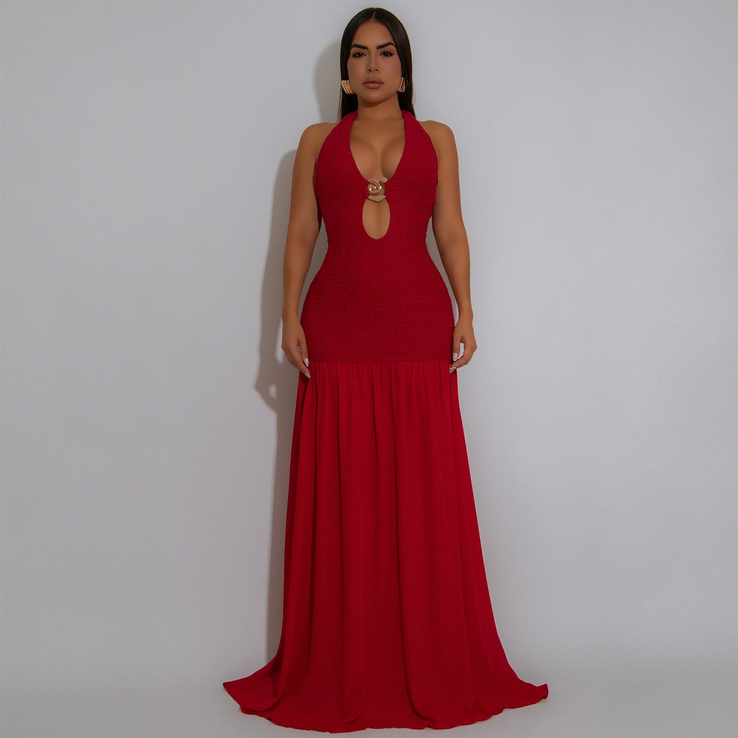 Fashion Sexy Cut-Out Halter Backless Dress for Women  Style New Arrival