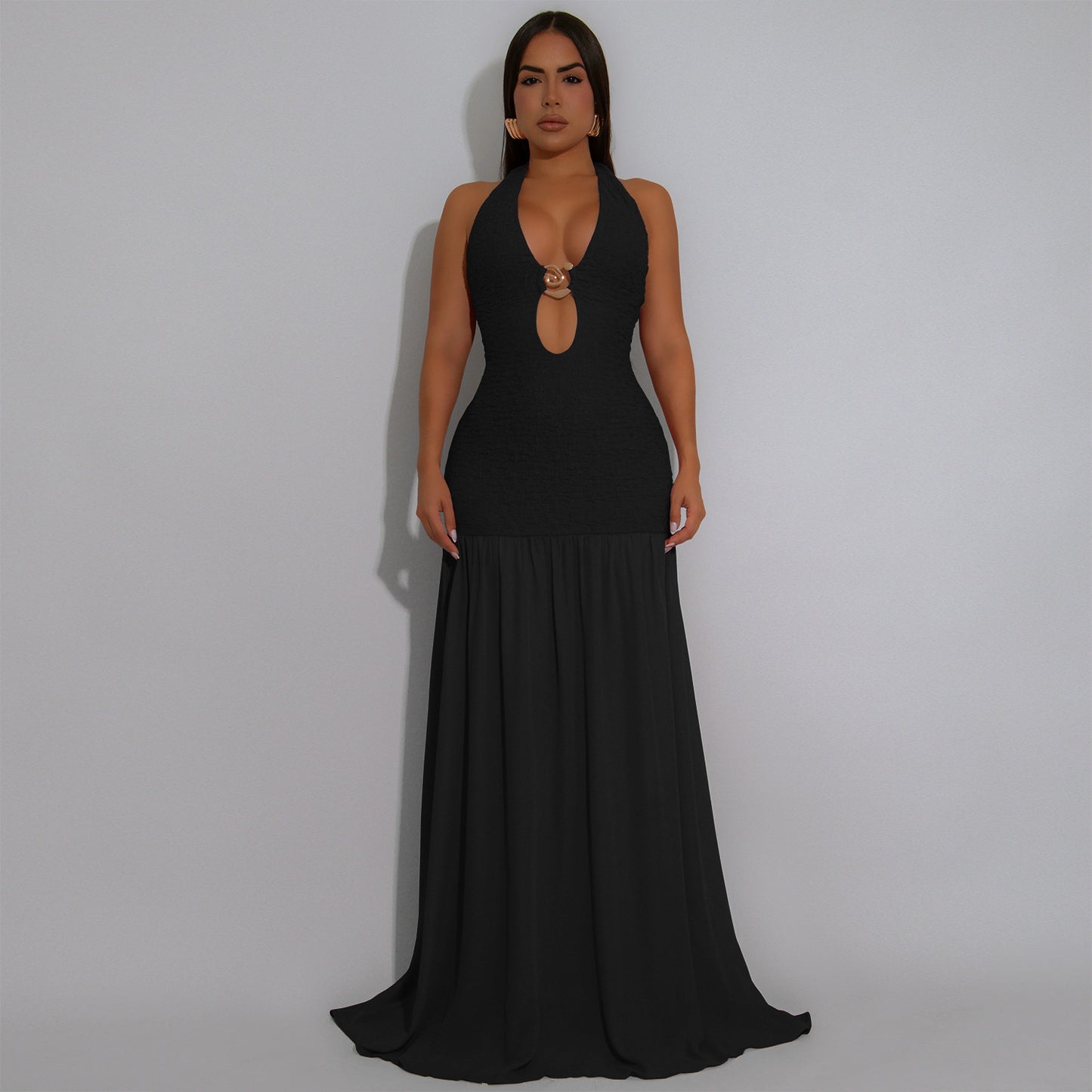 Fashion Sexy Cut-Out Halter Backless Dress for Women  Style New Arrival